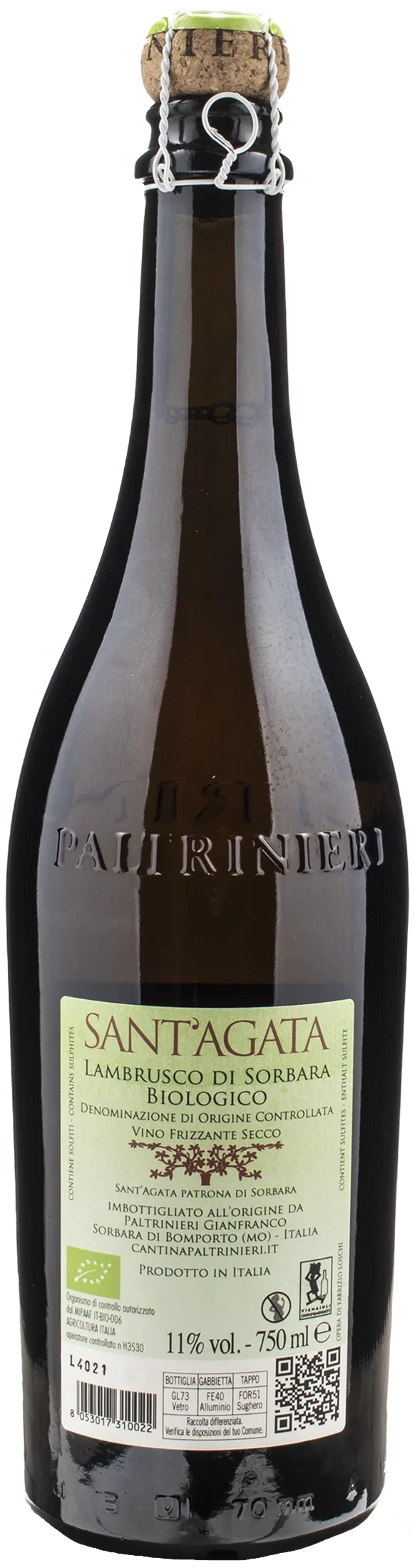 Paltrinieri Lambrusco Sant'Agata 2023