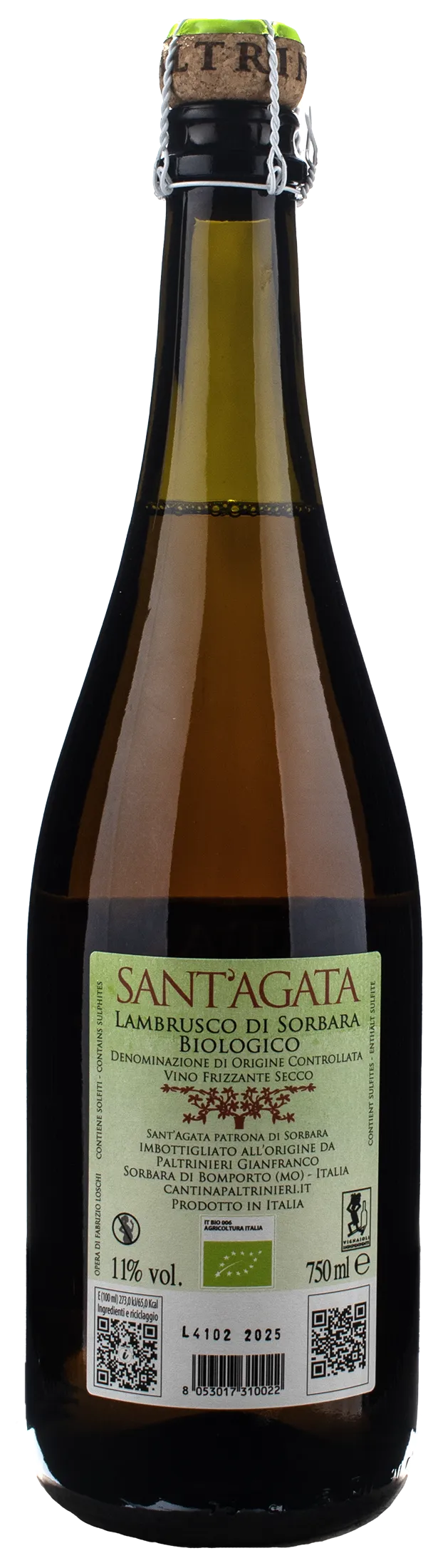 Paltrinieri Lambrusco Sant'Agata 2025