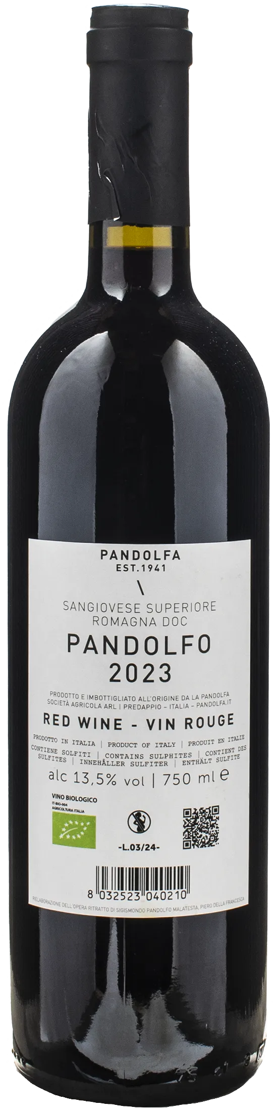 Pandolfa Sangiovese Superiore Pandolfo 2023