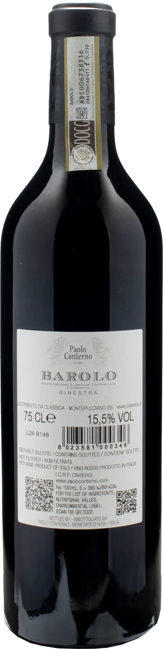 Paolo Conterno Barolo Ginestra 2020