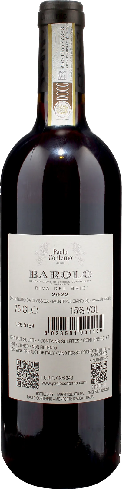 Paolo Conterno Barolo Riva del Bric 2022