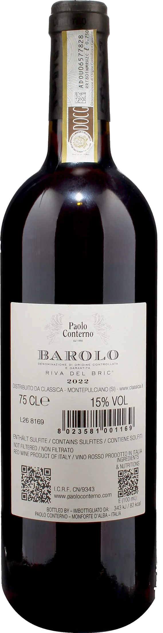 Paolo Conterno Barolo Riva del Bric 2022