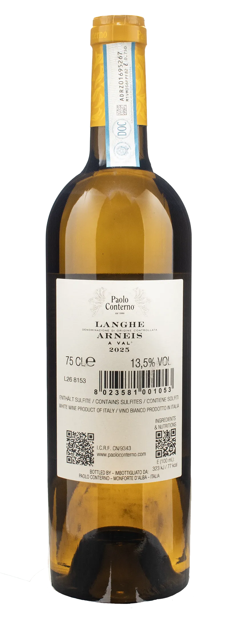 Paolo Conterno Langhe Arneis A Val 2025