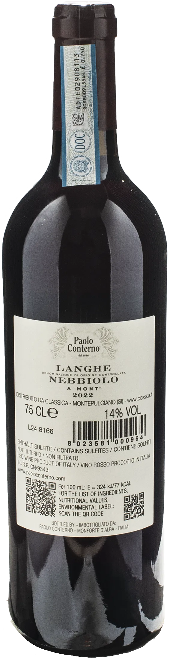 Paolo Conterno Langhe Nebbiolo A Mont 2022