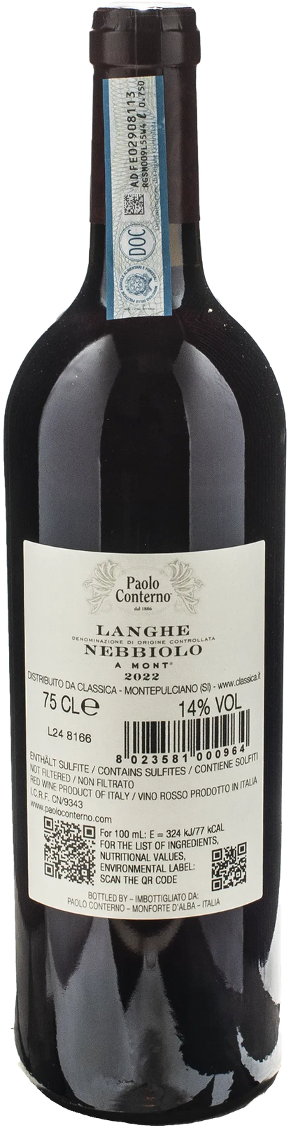 Paolo Conterno Langhe Nebbiolo A Mont 2022
