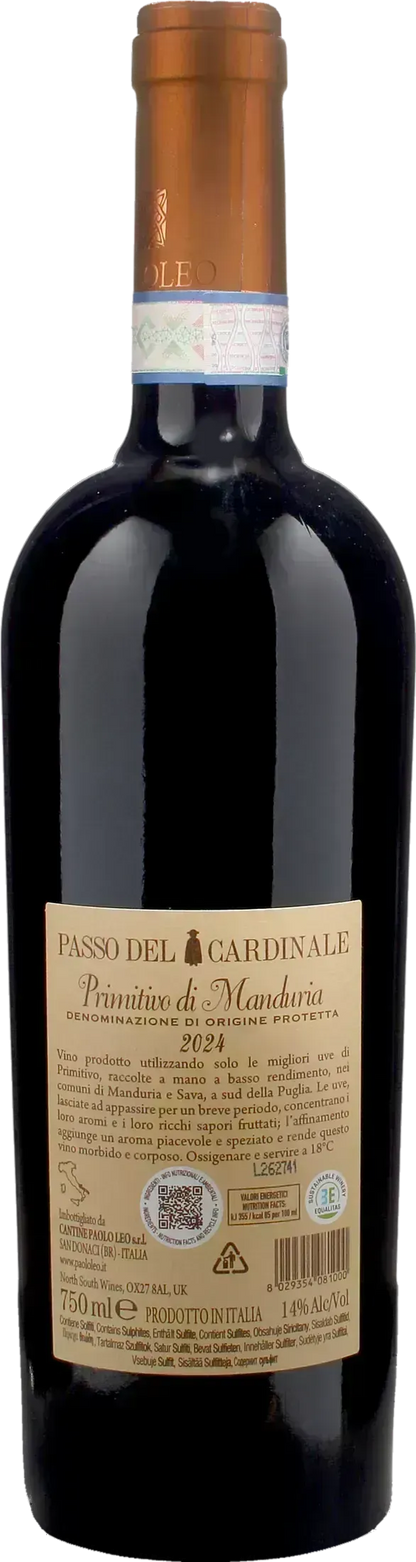 Paolo Leo Primitivo Manduria Passo del Cardinale 2024