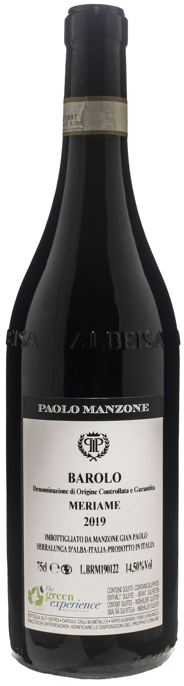 Paolo Manzone Barolo Meriame 2019