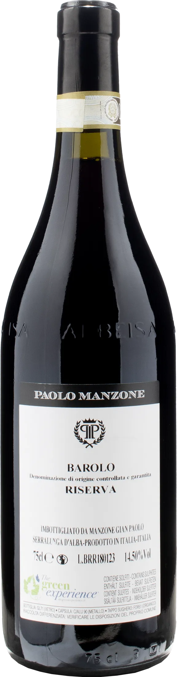 Paolo Manzone Barolo Riserva 2018