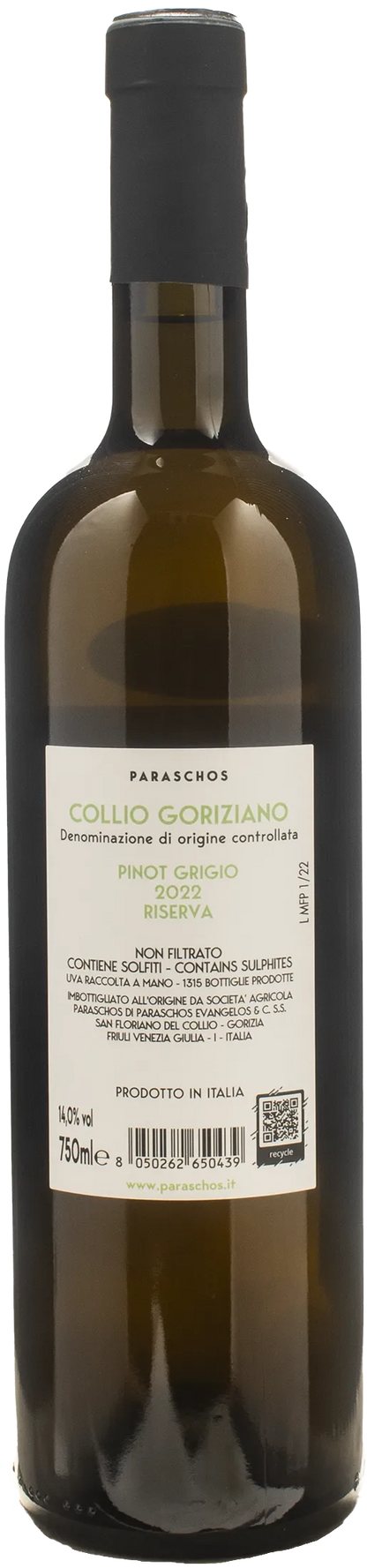 Paraschos JBZ Pinot Grigio Riserva 2022