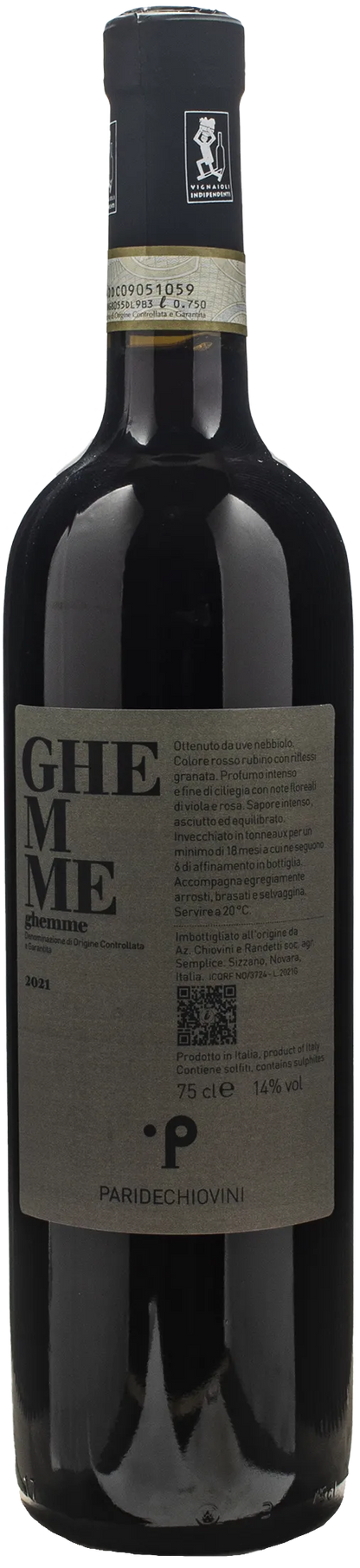 Paride Chiovini Ghemme 2021