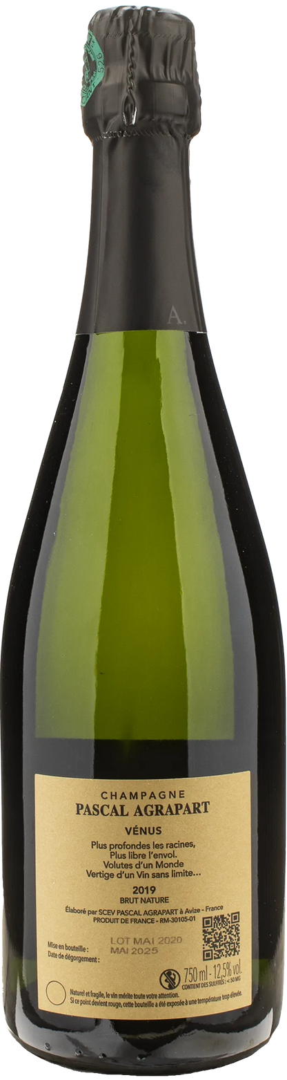 Pascal Agrapart Champagne Grand Cru Blanc de Blancs Brut Nature Venus 2019