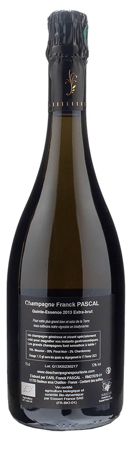 Pascal Champagne QuinteEssence Extra Brut 2013