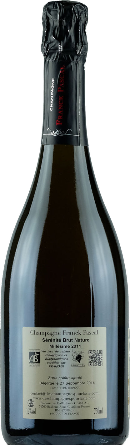 Franck Pascal Champagne Sèrènitè Extra Brut
