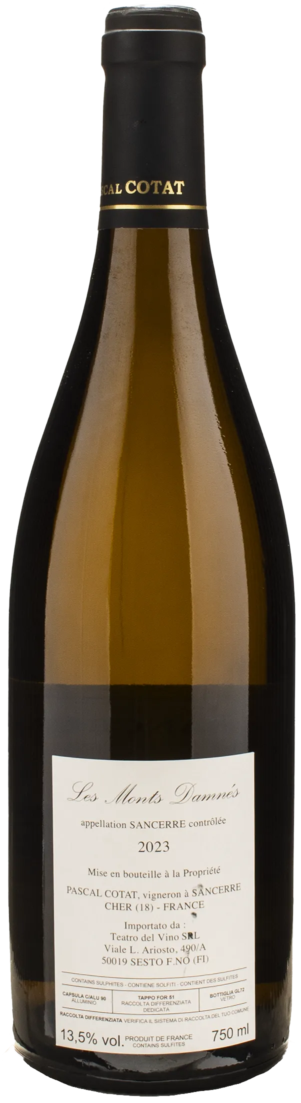 Pascal Cotat Sancerre Blanc Les Monts Damnes 2023