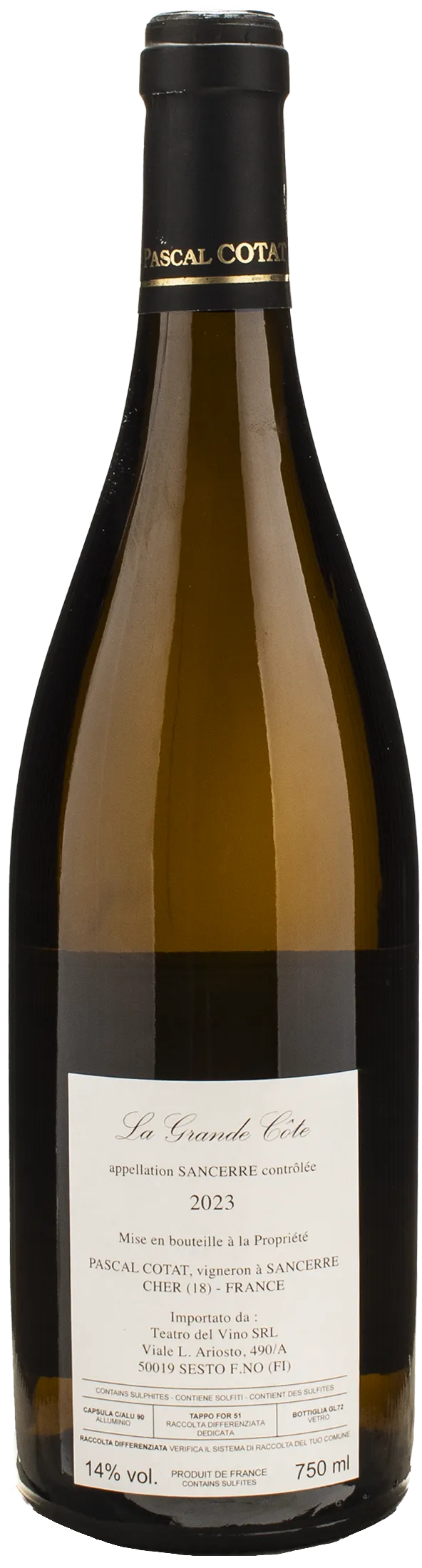 Pascal Cotat Sancerre Grande Côte 2023