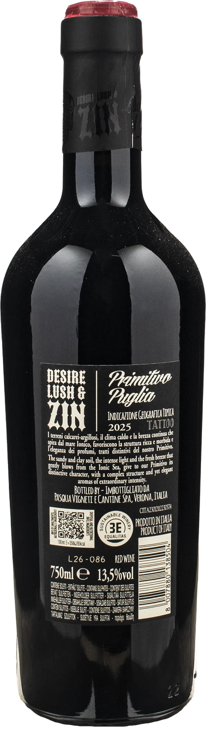 Pasqua Desire Lush & Zin Primitivo 2025