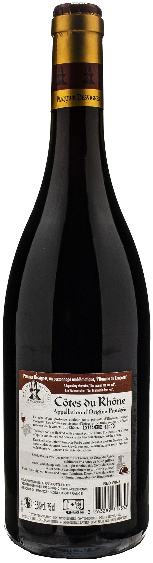 Pasquier Desvignes Cotes du Rhone 2021