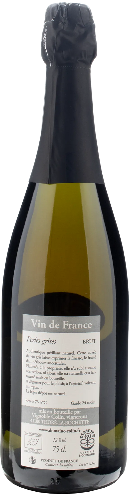 Patrice Colin Petillant Perles Grises Brut