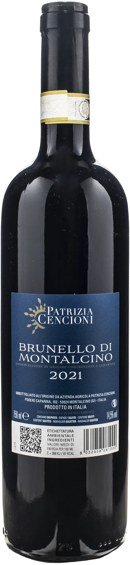 Patrizia Cencioni Brunello di Montalcino 2021