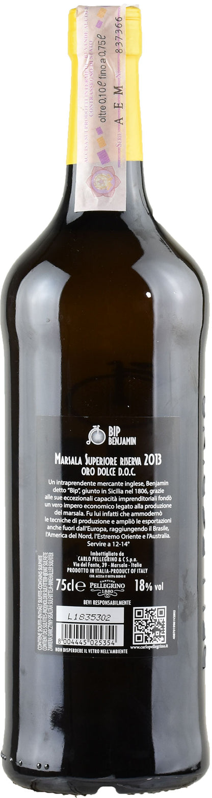 Pellegrino Marsala Superiore Oro Dolce Bip Benjamin Riserva 2013