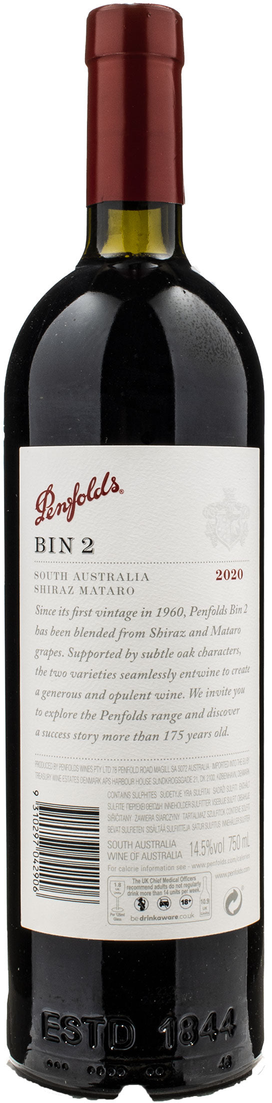 Penfolds Bin 2 Shiraz Mataro 2020