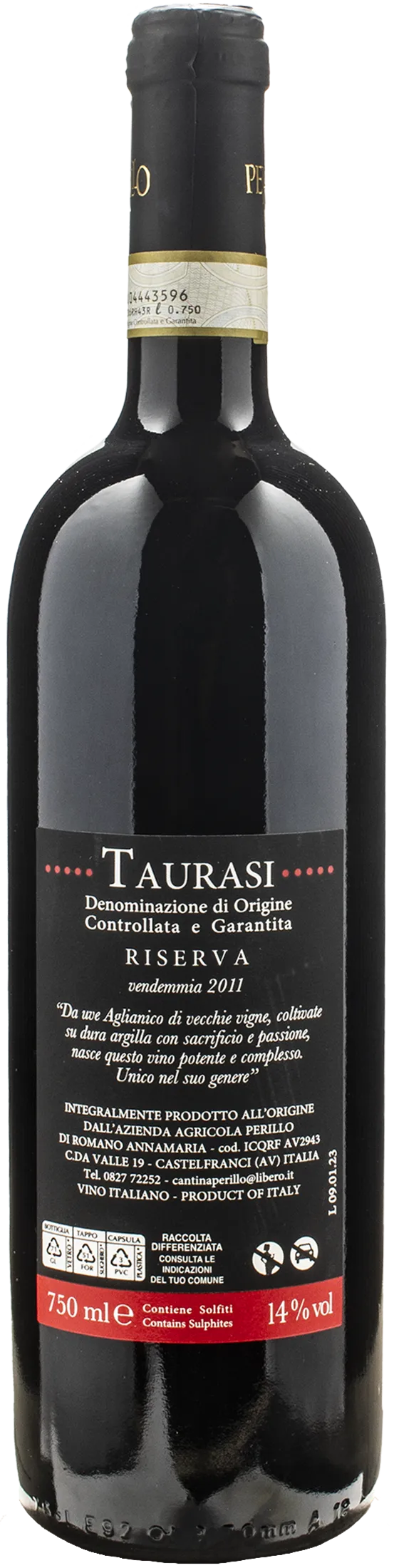 Perillo Taurasi Riserva 2011