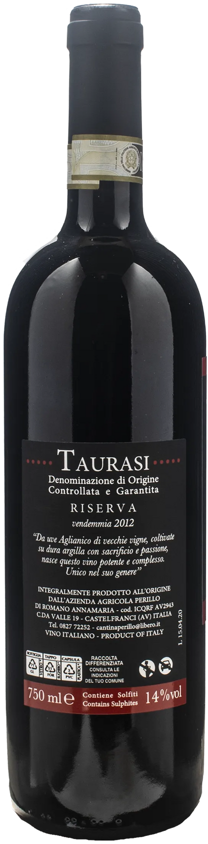 Perillo Taurasi Riserva 2012