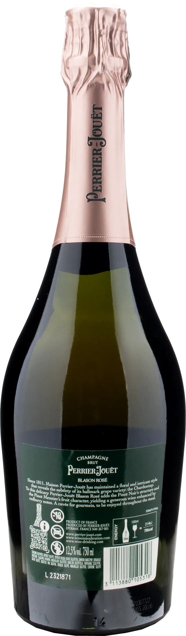 Perrier Jouet Champagne Blason Brut Rosé