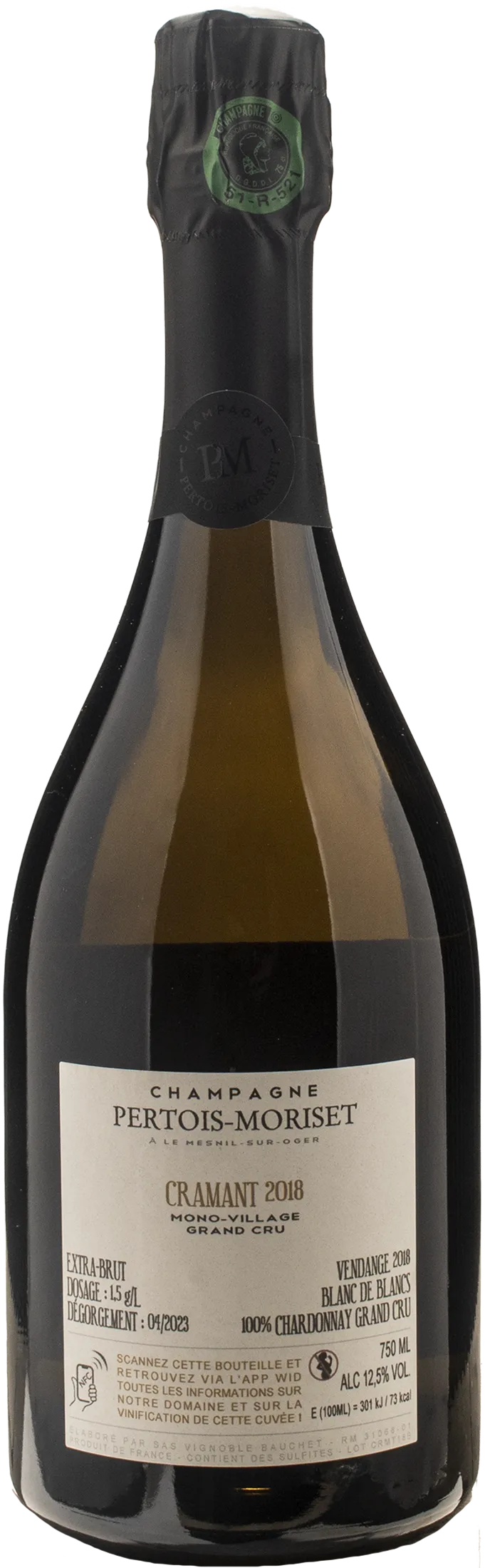 Pertois Moriset Champagne Grand Cru Cramant Extra Brut 2018