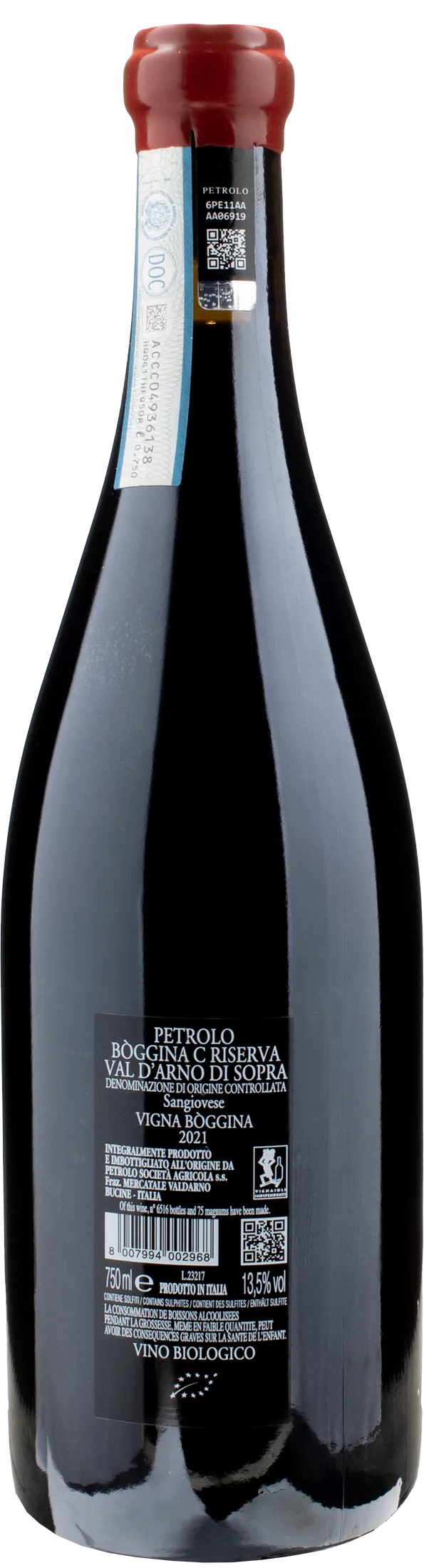 Petrolo Boggina C Val D'Arno di Sopra Sangiovese Riserva 2021