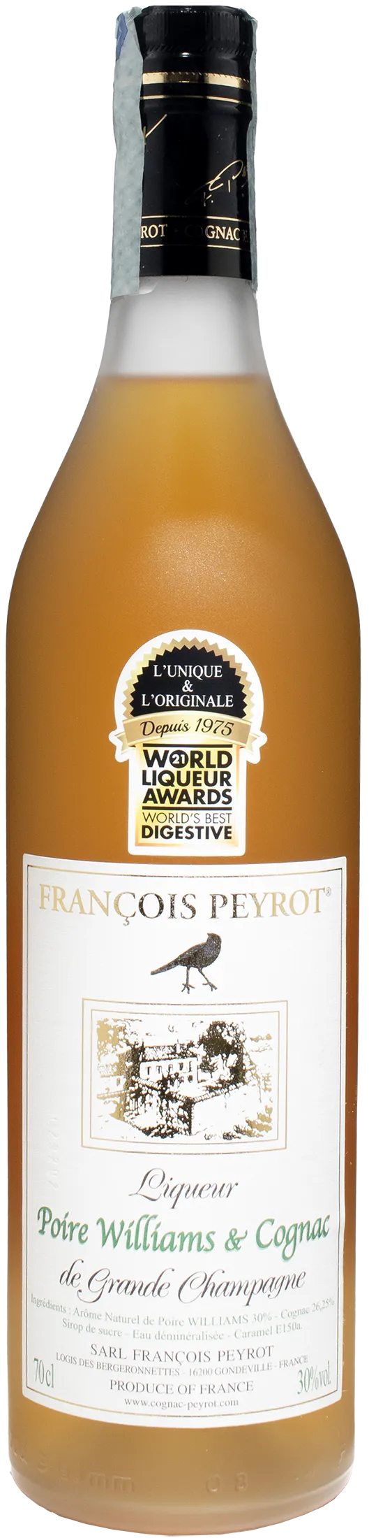 Peyrot Liquer Poire Williams & Cognac de Grand Champagne