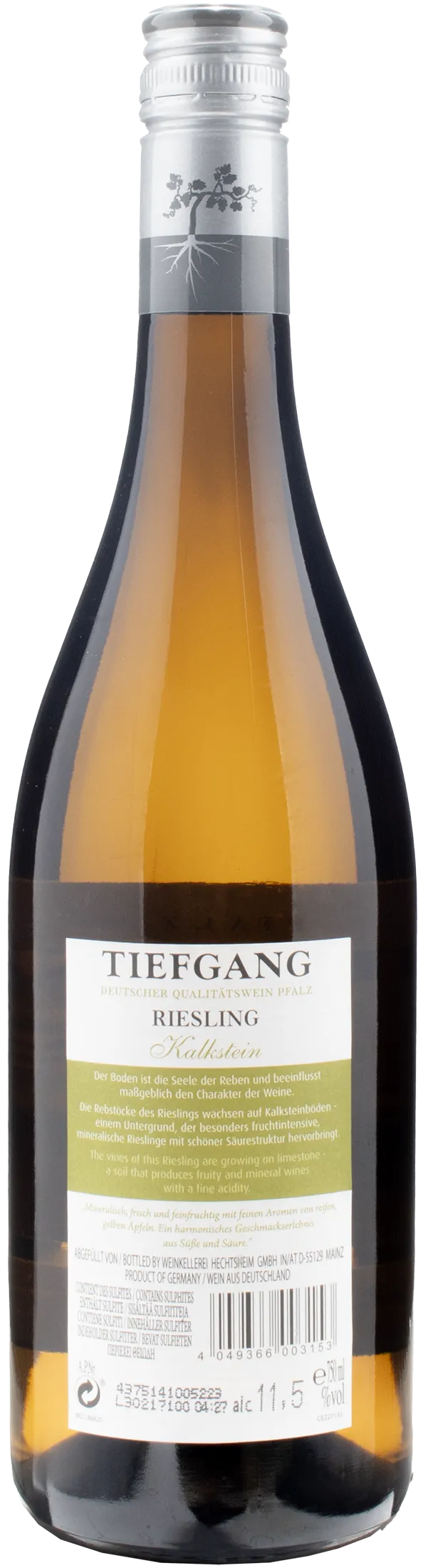 Pfalz Tiefgang Kalkstein Riesling Trocken 2022