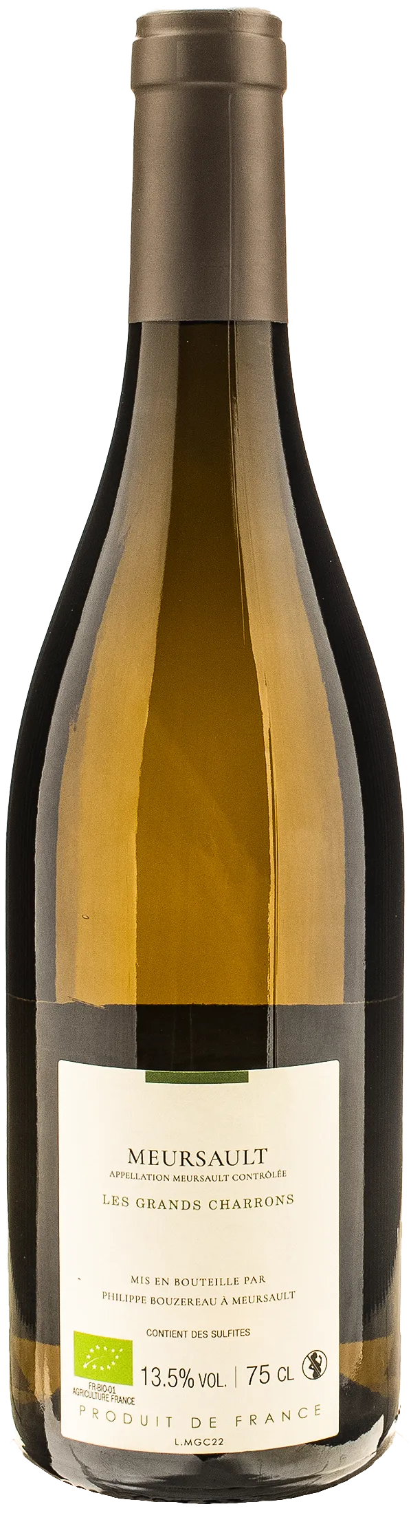 Philippe Bouzereau Meursault Grand Charrons 2022