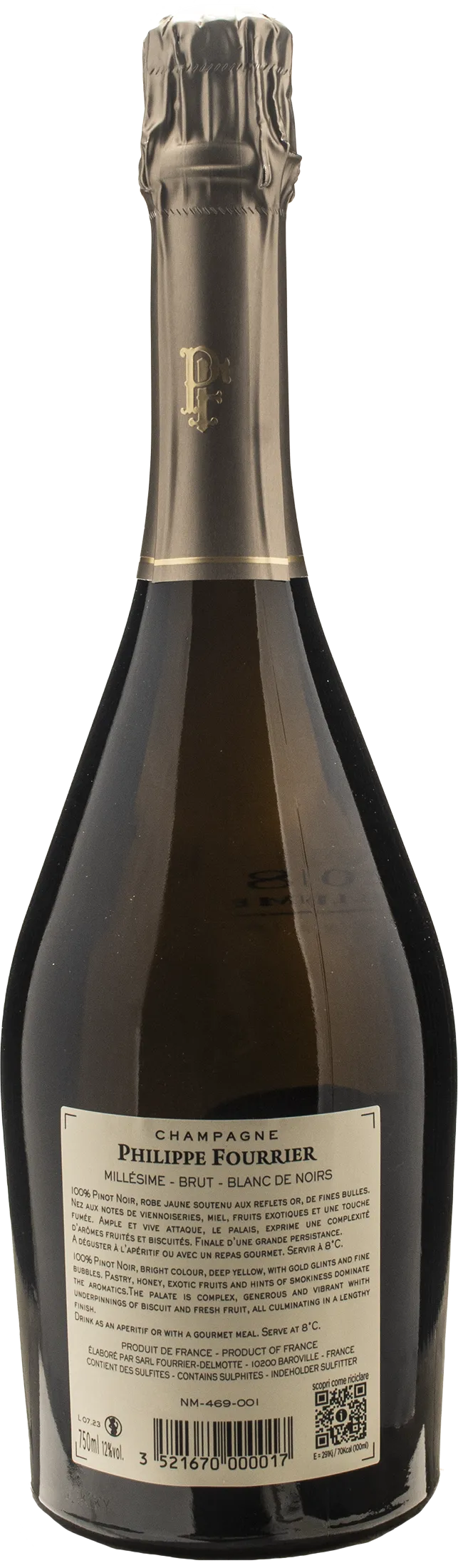 Philippe Fourrier Champagne Pinot Noir Brut 2018