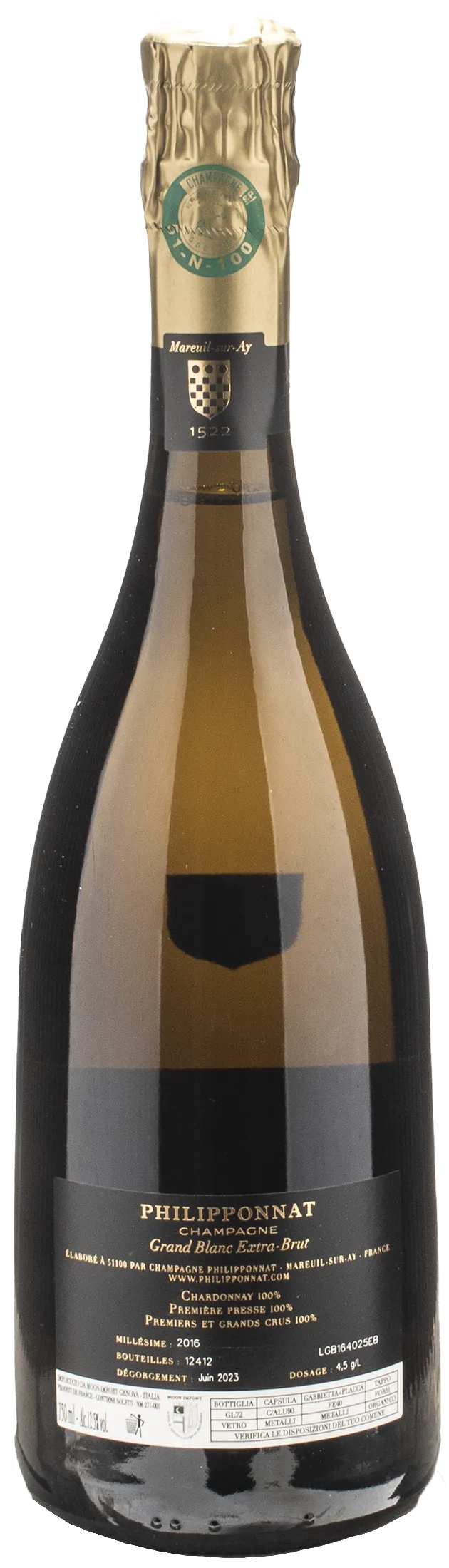 Philipponnat Champagne Grand Blanc Extra Brut 2016