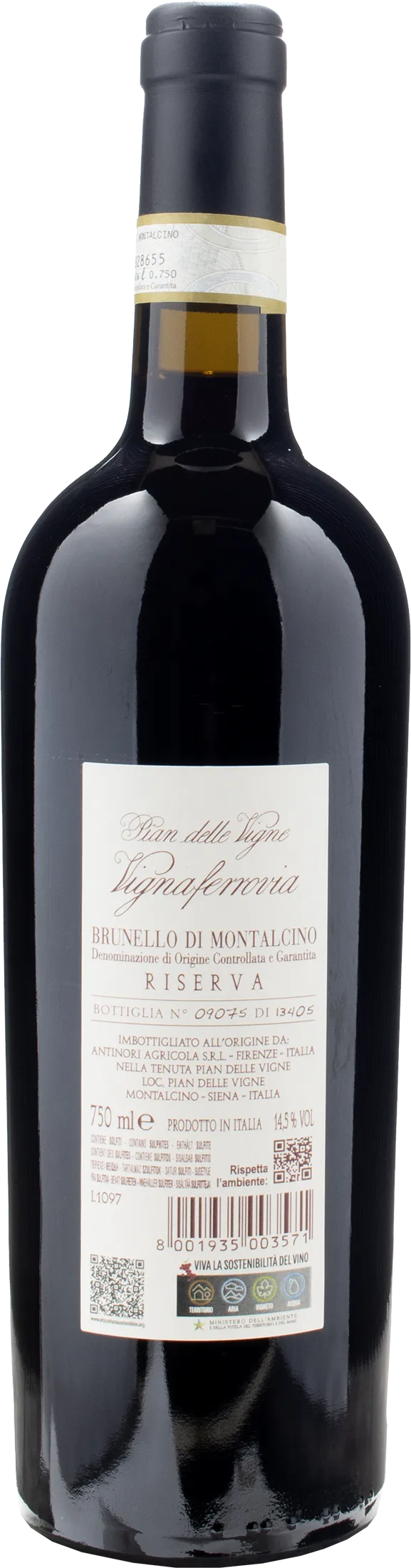 Pian delle Vigne Brunello di Montalcino Vignaferrovia Riserva 2018