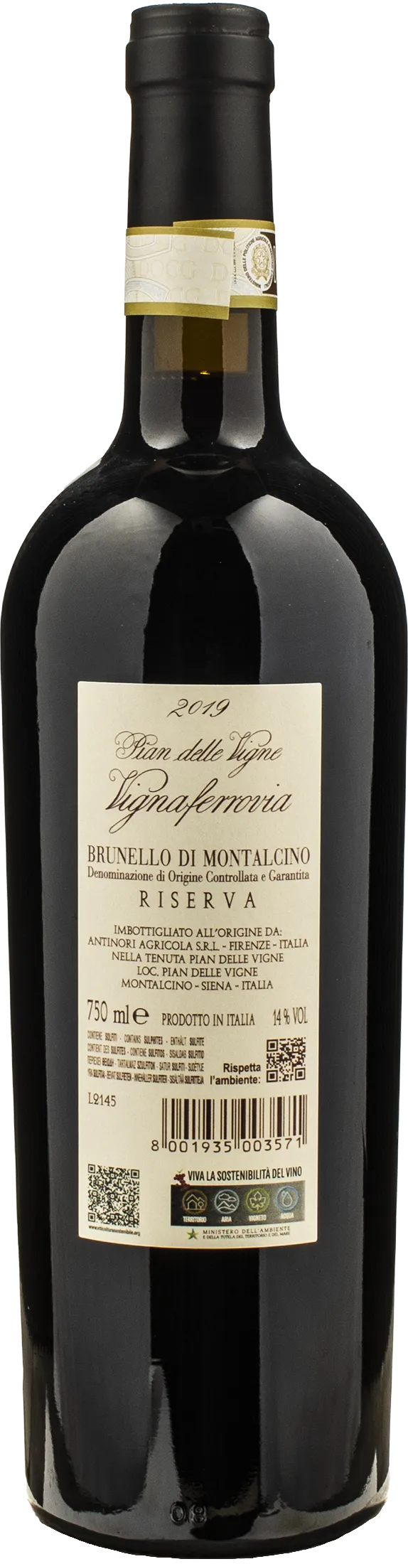 Pian delle Vigne Vignaferrovia Brunello di Montalcino Riserva 2019