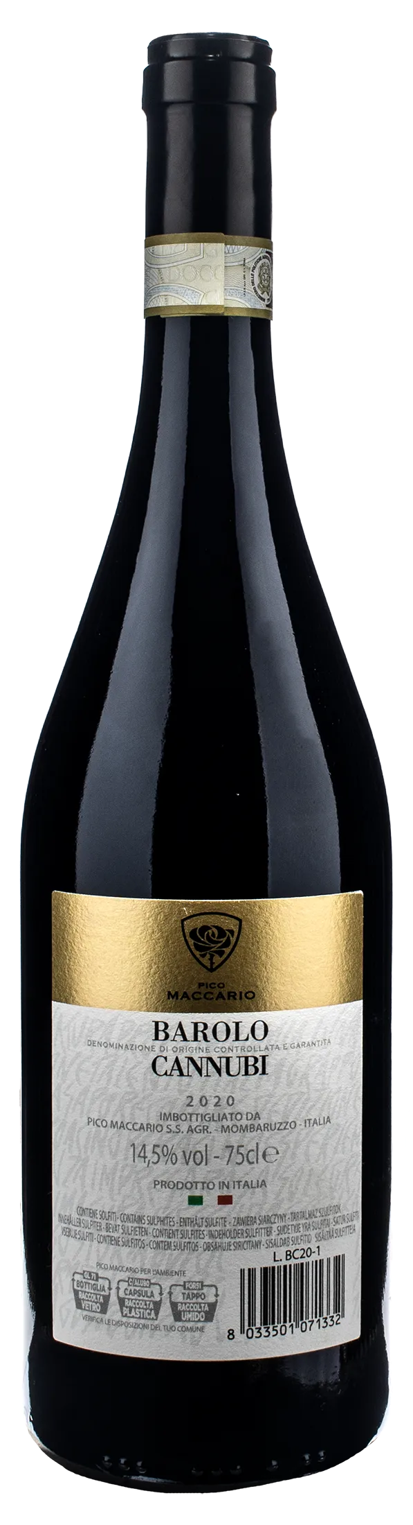 Pico Maccario Barolo Cannubi 2020