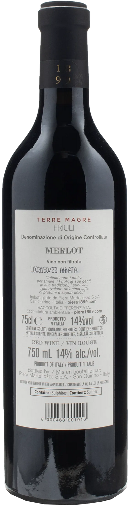 Piera 1899 Friuli Merlot Terre Magre 2022