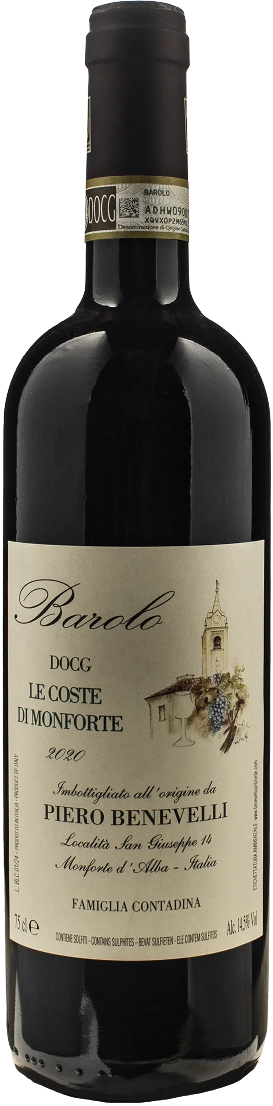 Piero Benevelli Barolo Le Coste di Monforte 2020