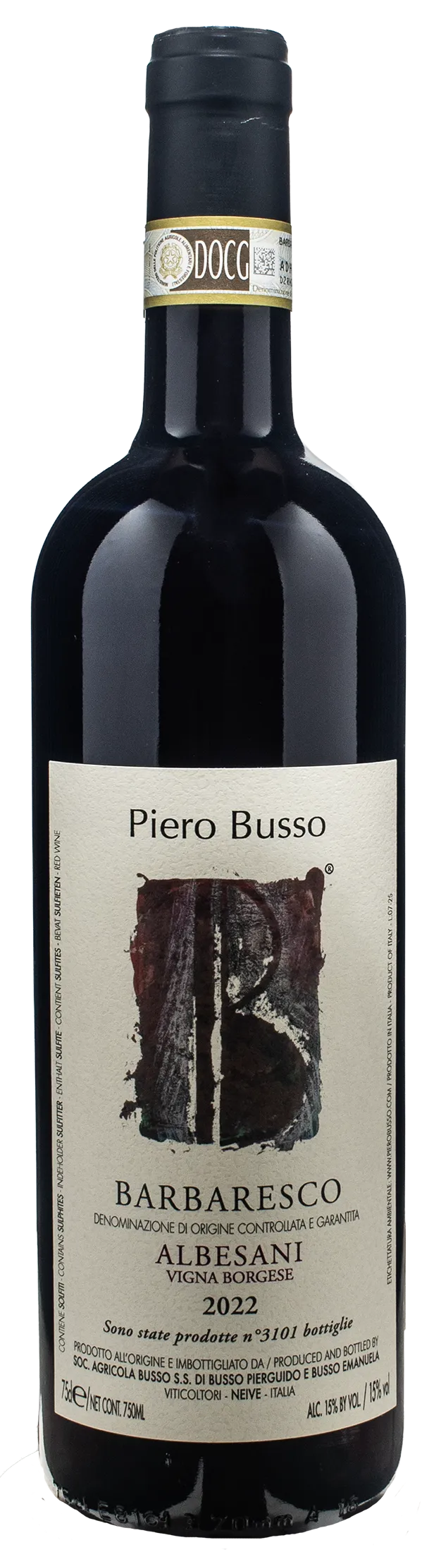 Piero Busso Barbaresco Albesani Vigna Borgese 2022