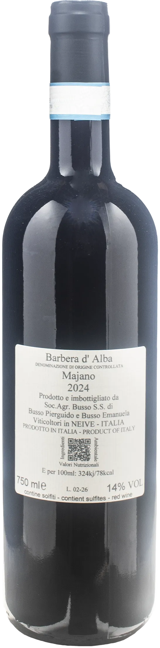Piero Busso Barbera d'Alba Majano 2024