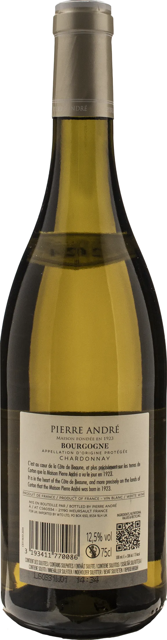 Pierre Andre Bourgogne Chardonnay 2024