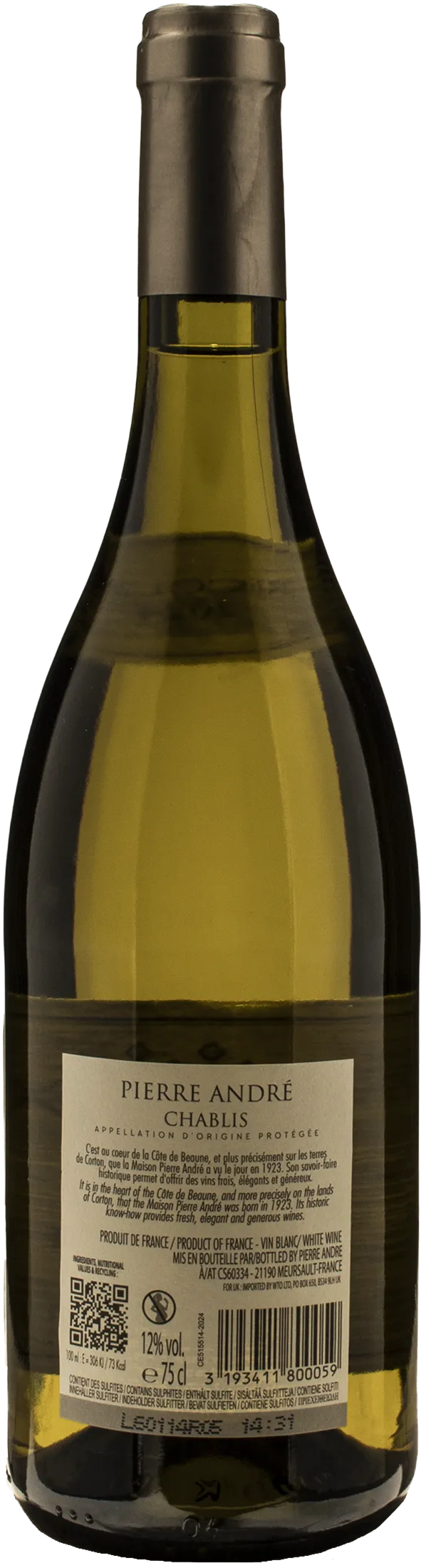 Pierre Andre Chablis 2024