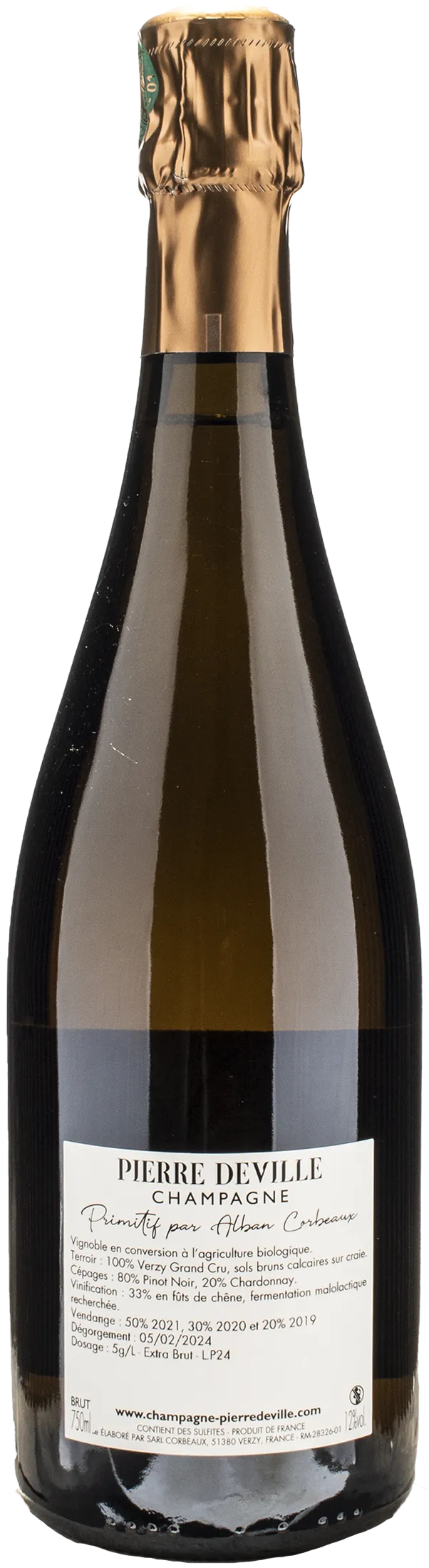 Pierre Deville Champagne Primitif Grand Cru Extra Brut