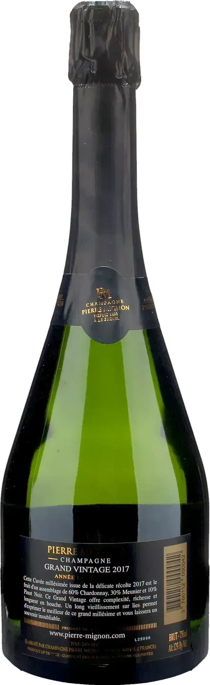 Pierre Mignon Champagne Annee de Madame Grand Vintage Brut 2017