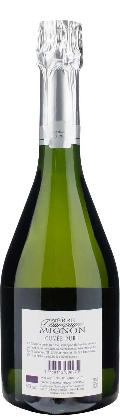 Pierre Mignon Champagne Cuvee Pure Zero Dosage Brut Nature