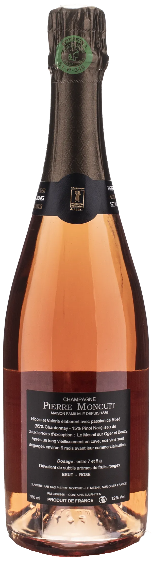 Pierre Moncuit Champagne Henriette Rosé Brut