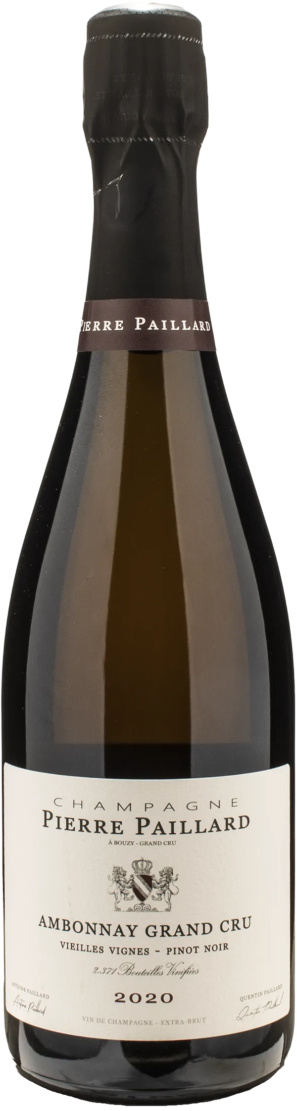 Pierre Paillard Champagne Grand Cru Ambonnay Pinot Noir Extra Brut Vieilles Vignes 2020