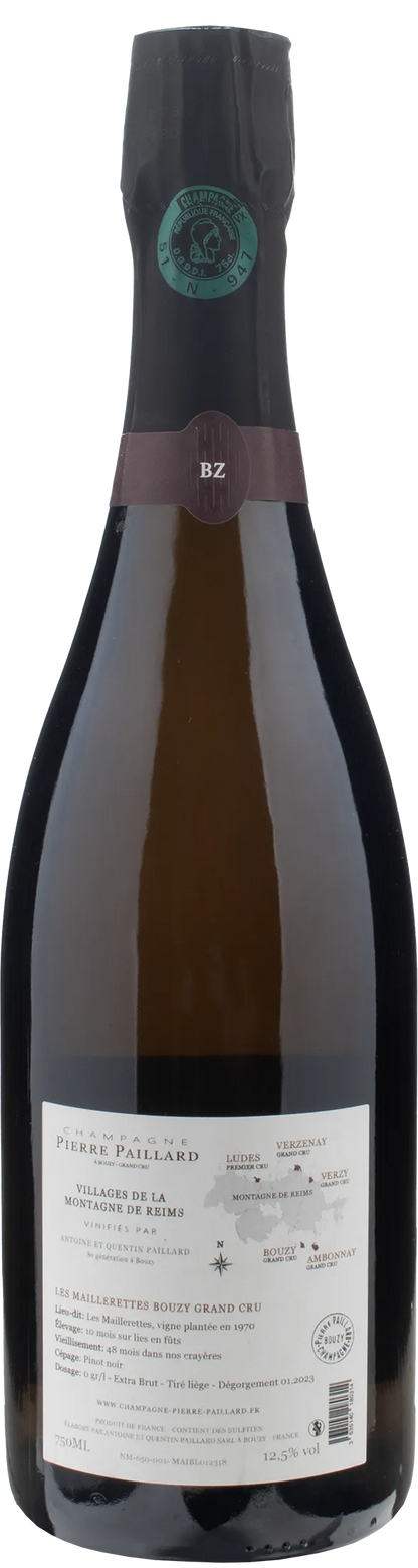 Pierre Paillard Champagne Grand Cru Blanc De Noirs Les Maillerettes Bouzy Extra Brut 2018
